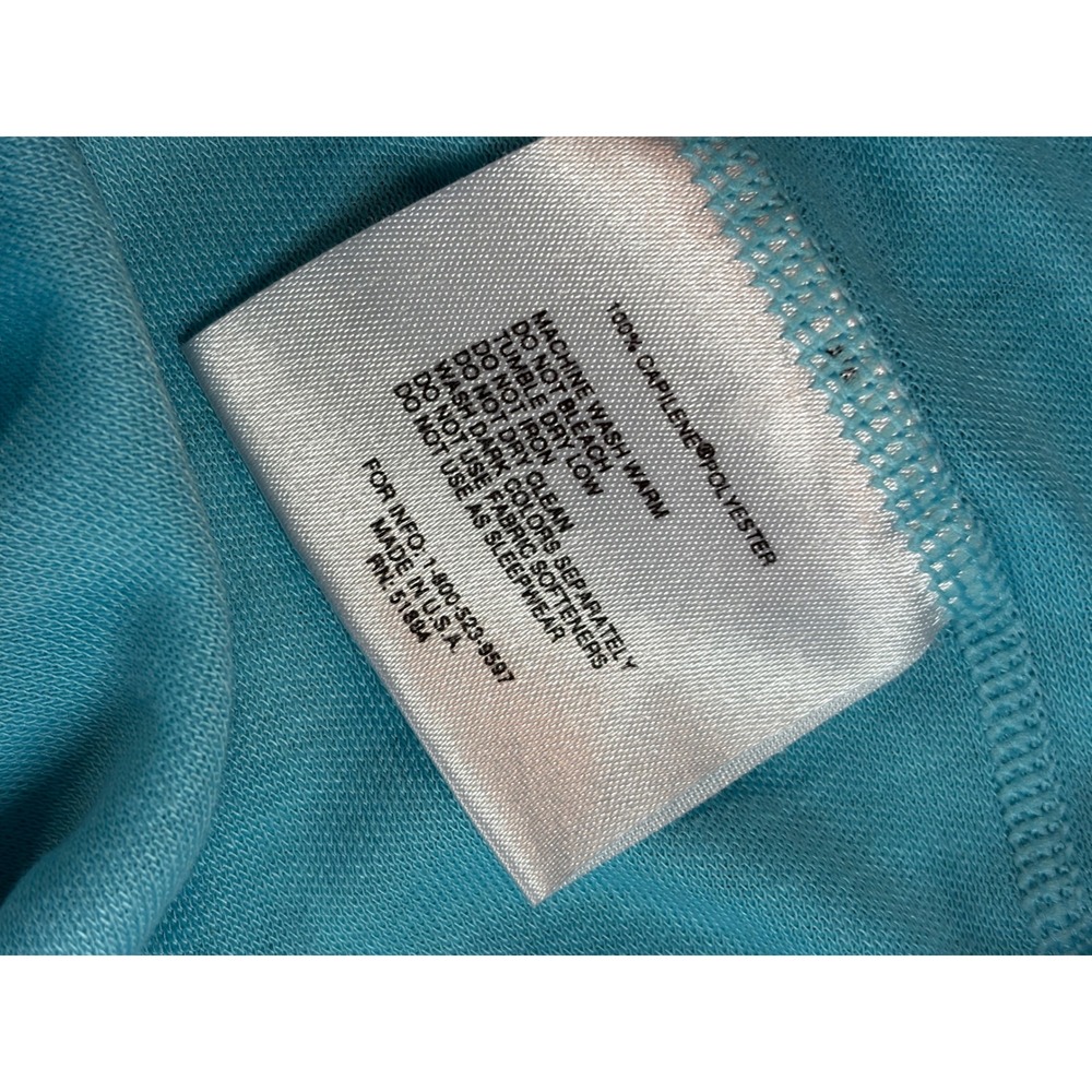 VTG Patagonia Capilene Kids 14 Turquoise Thermal Base Layer Leggings USA Made - Picture 13 of 16